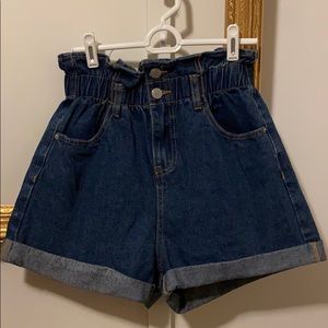 Denim Blvd LA Denim Paper Bag Shorts Size S